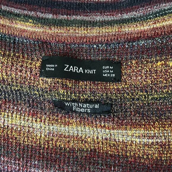 Zara Multicolor Striped Long Cardigan - Picture 5 of 5